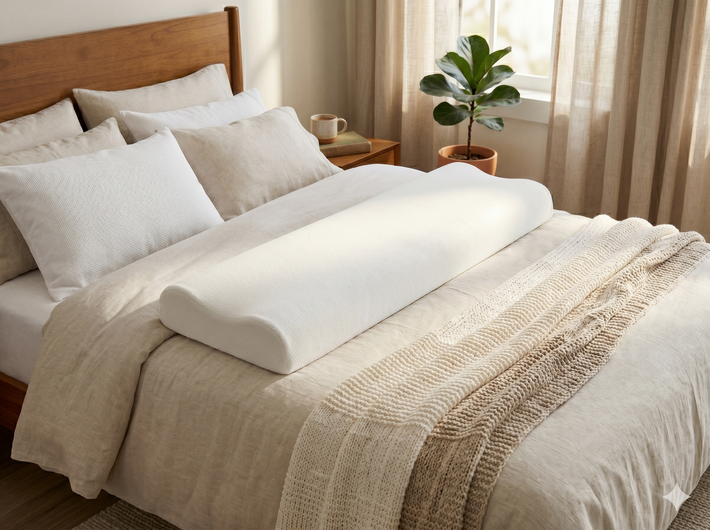 Kingfun Ergonomic Memory Foam Body Pillow